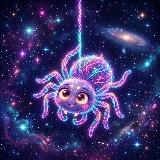 Nansi das Spinnen-Maskottchen